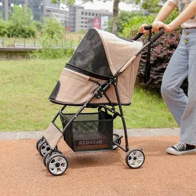 Poussette pour Chien - PetStroller™ - Beige - Mon Chien Balade