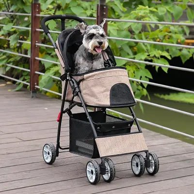 Poussette pour Chien - PetStroller™ - Beige - Mon Chien Balade