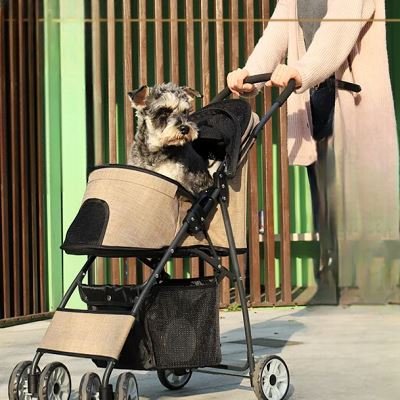 Poussette pour Chien - PetStroller™ - Beige - Mon Chien Balade