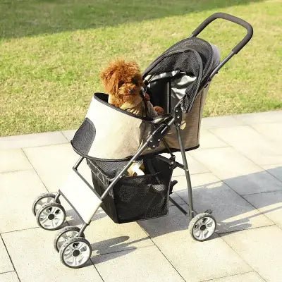 Poussette pour Chien - PetStroller™ - Beige - Mon Chien Balade