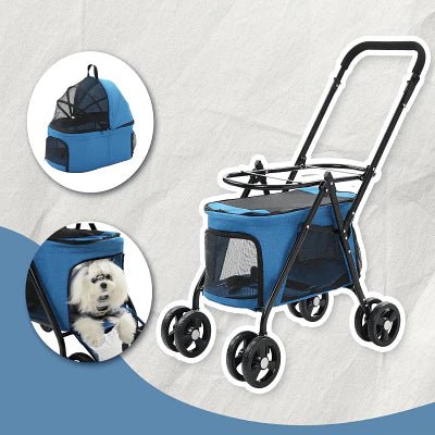 Poussette pour Chien - PetStroller™ - Bleu - Mon Chien Balade