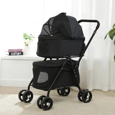 Poussette pour Chien - PetStroller™ - Noir - Mon Chien Balade