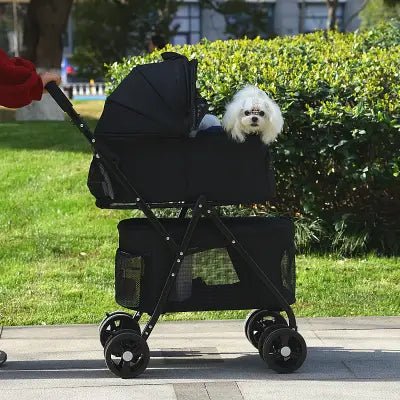 Poussette pour Chien - PetStroller™ - Noir - Mon Chien Balade