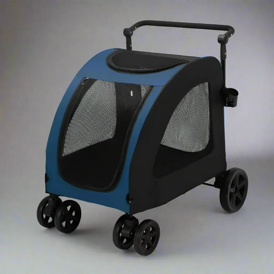 Poussette pour Chien - StrollyPet™ - Bleu - Mon Chien Balade