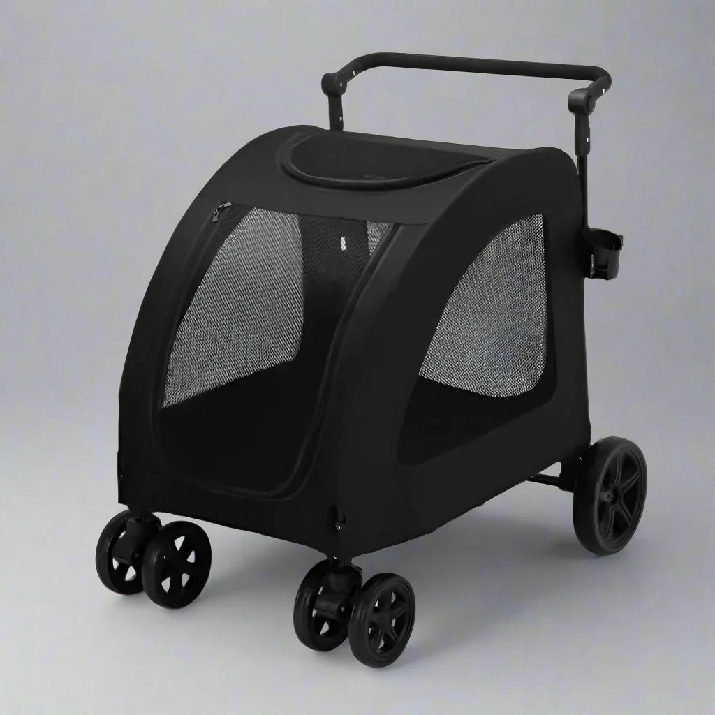 Poussette pour Chien - StrollyPet™ - Noir - Mon Chien Balade