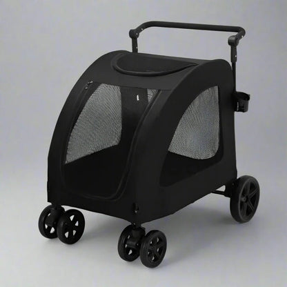 Poussette pour Chien - StrollyPet™ - Noir - Mon Chien Balade