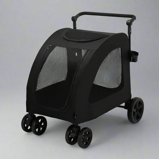 Poussette pour Chien - StrollyPet™ - Noir - Mon Chien Balade